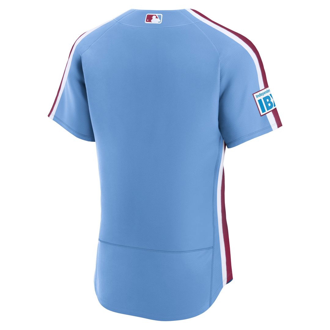 Philadelphia Phillies Nike Home Sponsor Patch Authentic Jersey - White