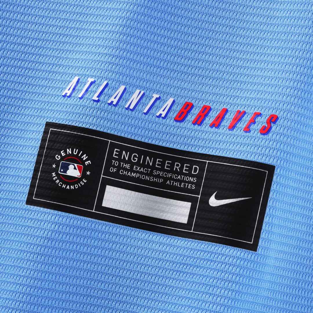 Atlanta Braves Chipper Jones Nike 2026 City Connect Stadium Jersey - Powder Blue