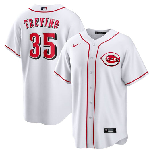 Cincinnati Reds Jose Trevino Nike Home Replica Jersey - White