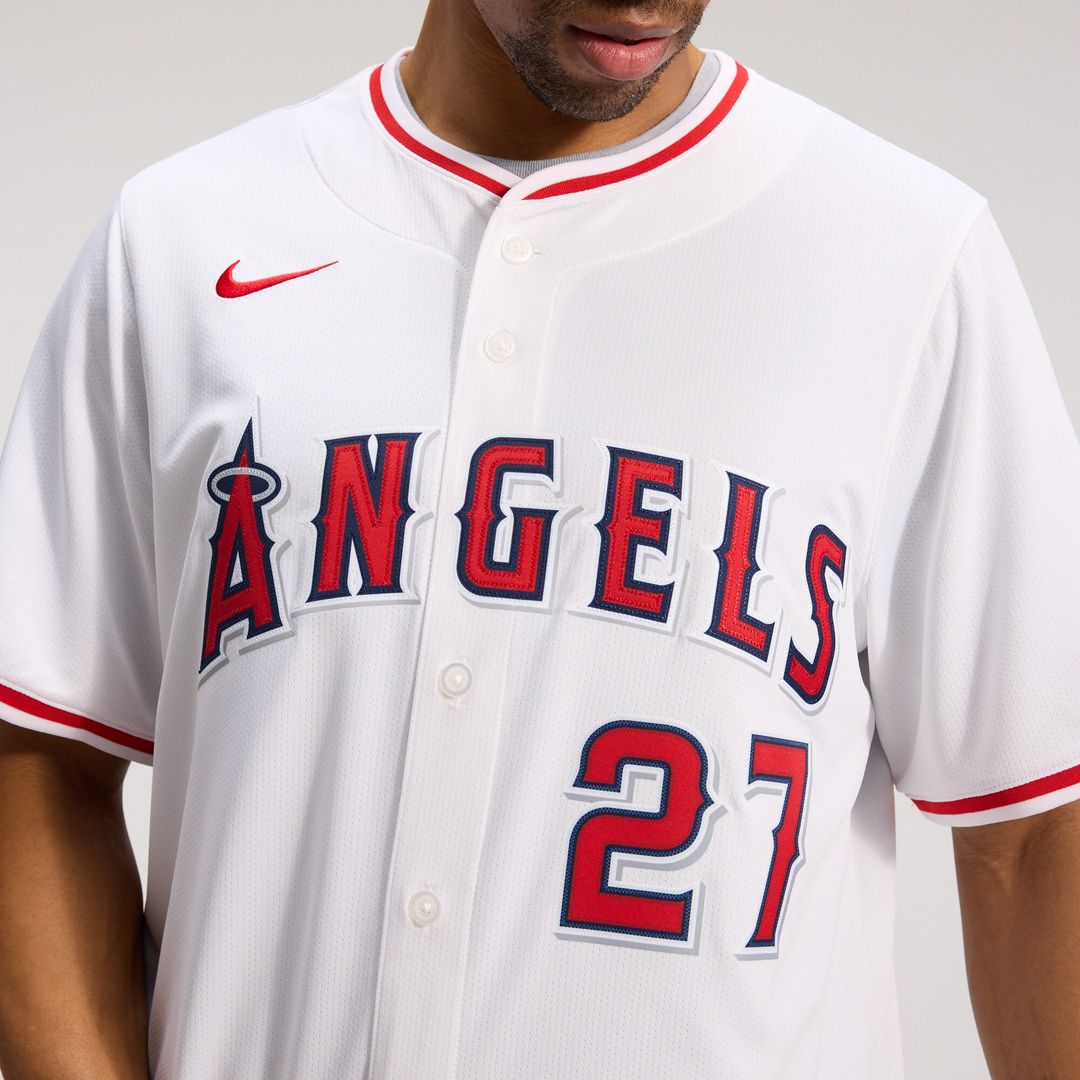 Los Angeles Angels Mike Trout Nike Home Limited Jersey - White