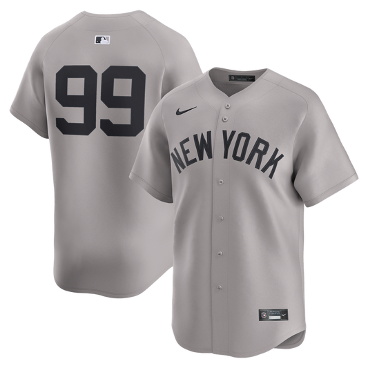 New York Yankees Aaron Judge Nike Road Limited Jersey - Gray
