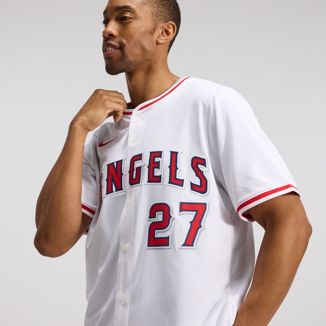 Los Angeles Angels Mike Trout Nike Home Limited Jersey - White