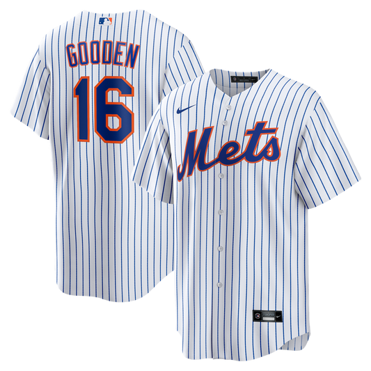 New York Mets Dwight Gooden Nike Home Retired Replica Jersey - White