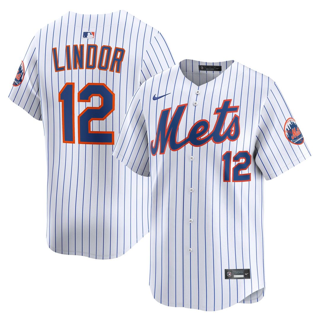 New York Mets Francisco Lindor Nike Alternate Limited Jersey - Black