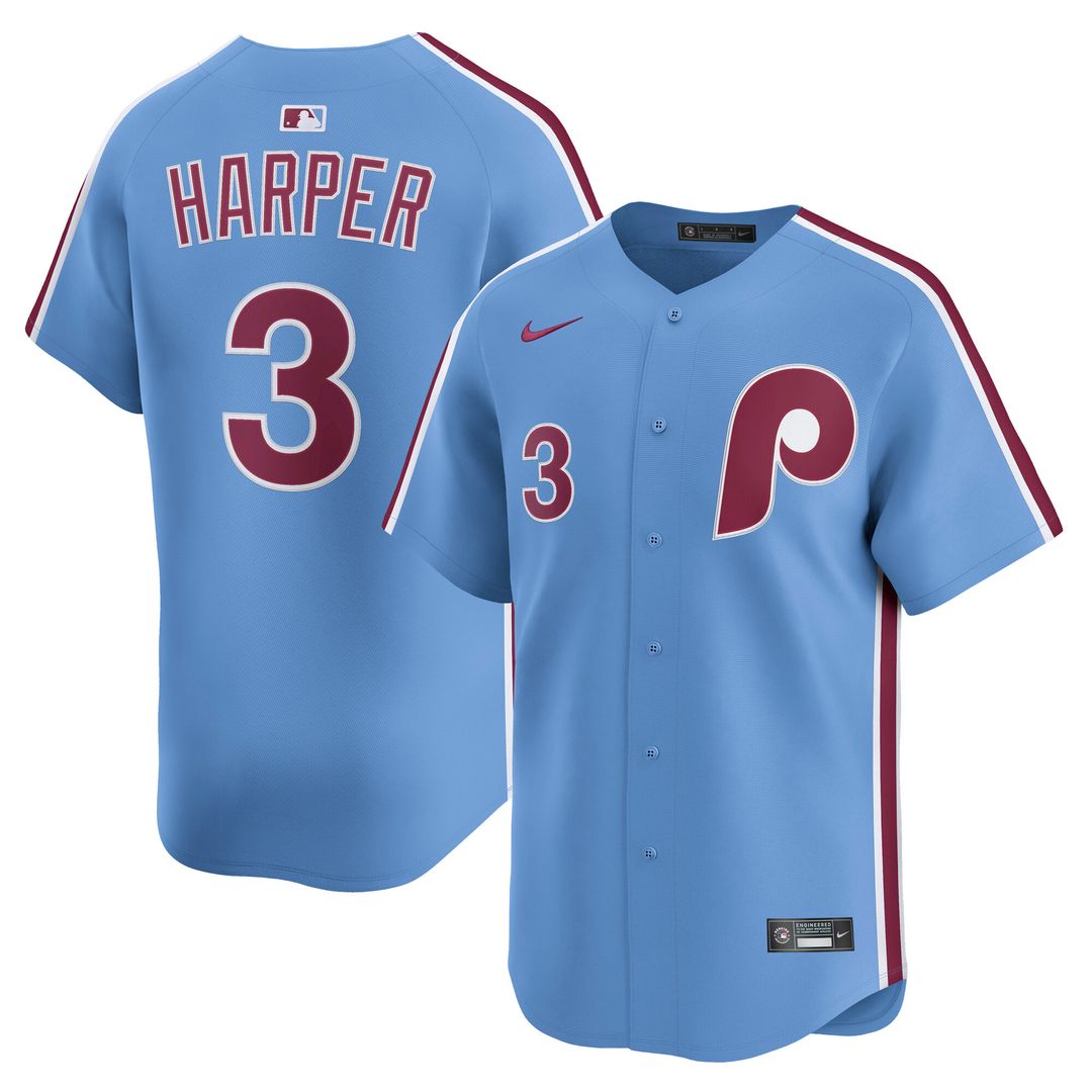 Philadelphia Phillies Bryce Harper Nike Alternate Limited Jersey - Cream