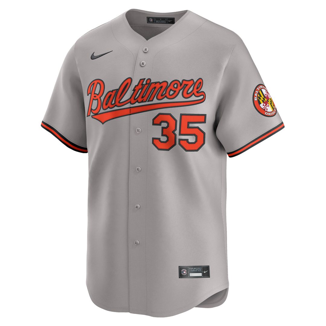 Baltimore Orioles Adley Rutschman Nike Road Limited Jersey - Gray